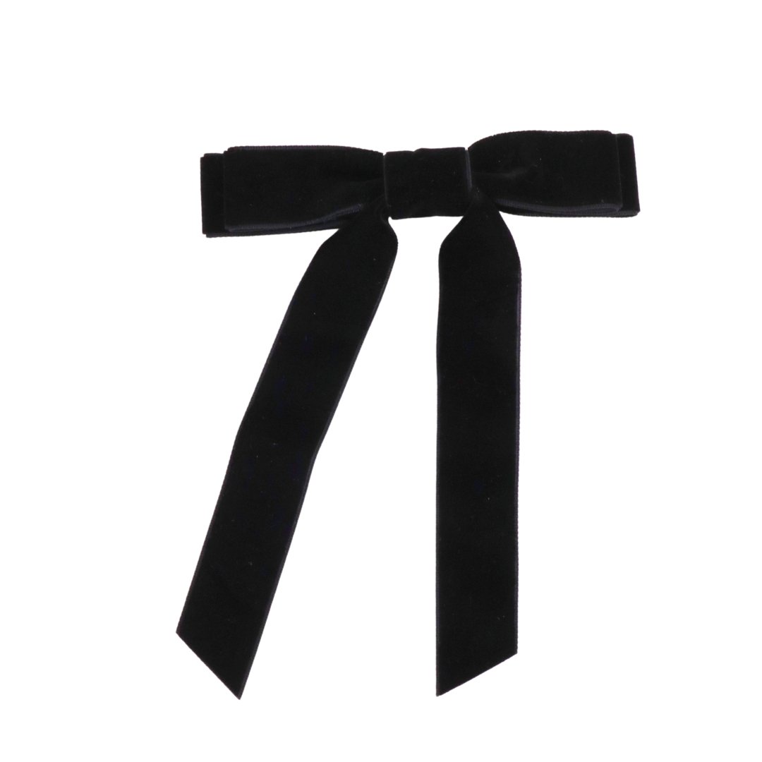 CHERIE HAIR BOW BLACK - Loba Maria Hair accessories hairbrushes hairpins hairbows premium luxury hair accessories hair claw Clawclips