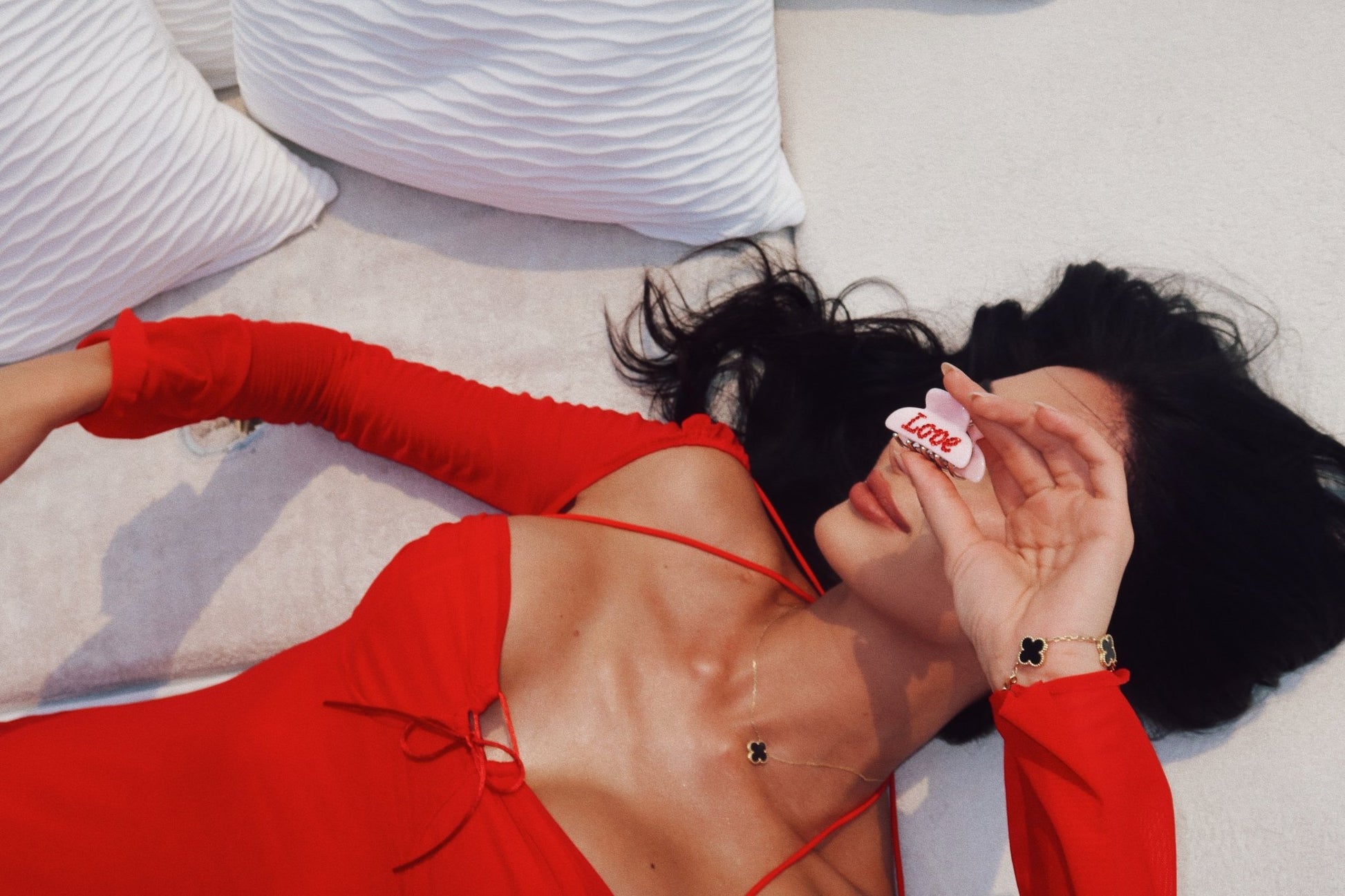 Love Clip - Loba Maria pink Hairclip Hair accessories hairbrushes hairpins hairbows premium luxury hair accessories hair claw Clawclips