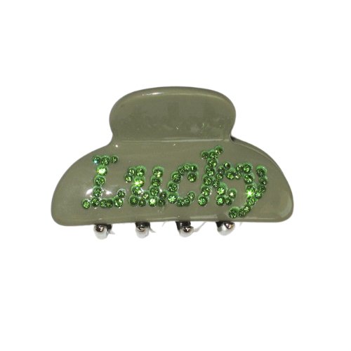 Lucky Clip - Loba Maria Hair accessories hairbrushes hairpins hairbows premium luxury hair accessories hair claw Clawclips green Hairclip 